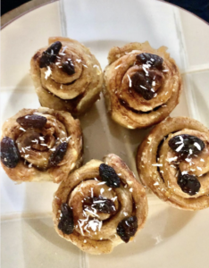 kitchen food pantry cinnamon bun ingredients.