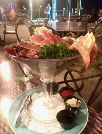 Life abundance is like a full plate like this seafood cocktail.