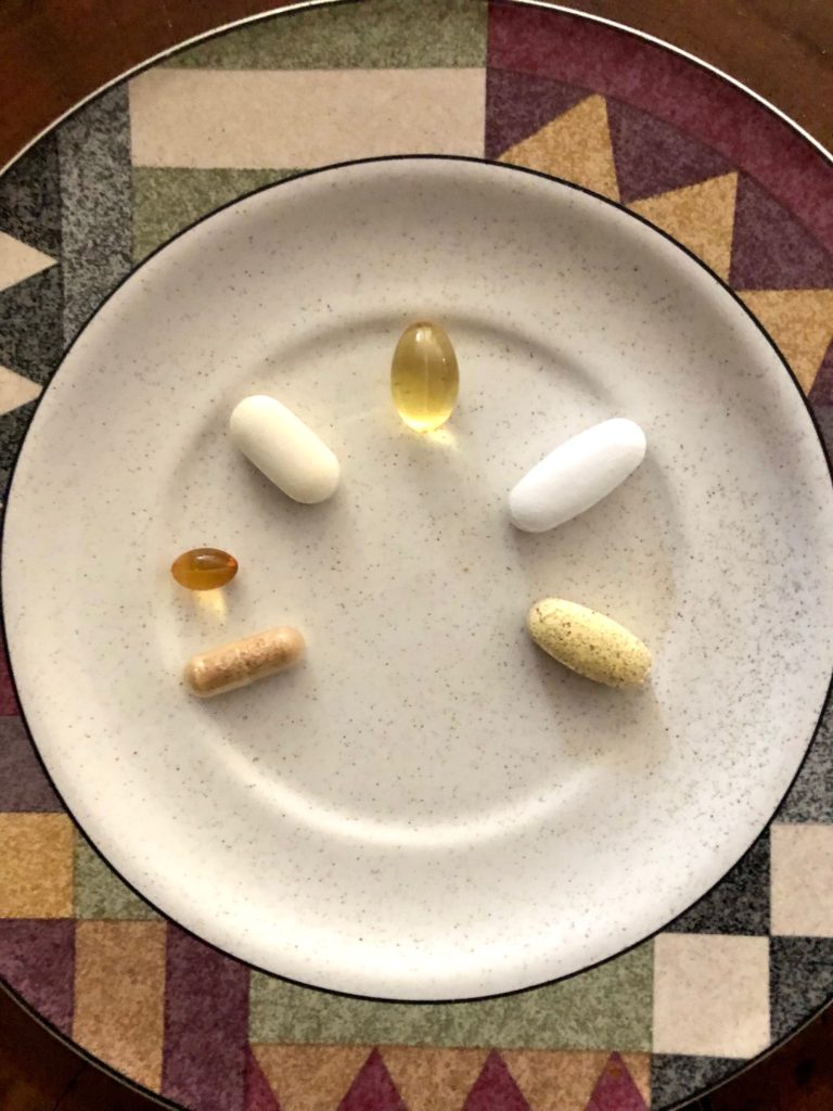 daily vitamins taken in mindful moments