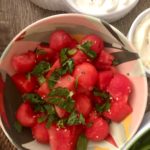 watermelon mint salad.