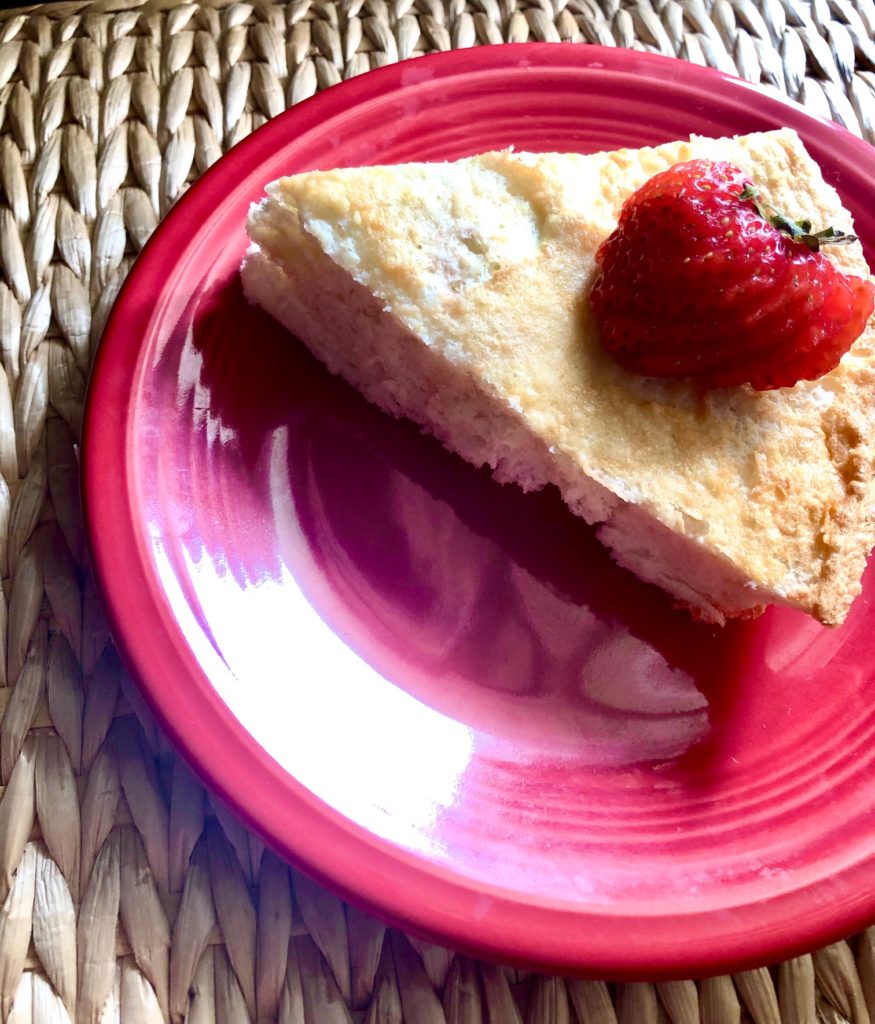 angel food cake that's low sugar.
