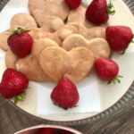 almond heart cookies.