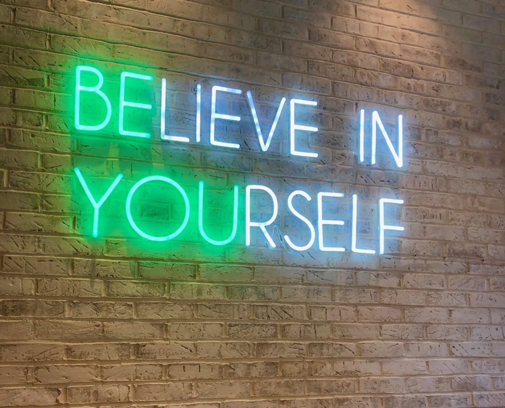 Be you and believe in yourself are good daily self-awareness mantras.