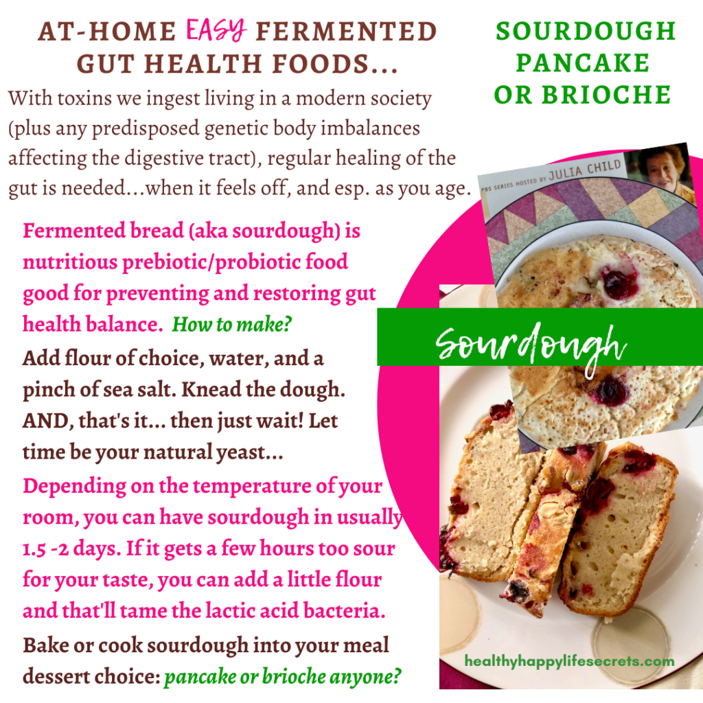 Easy steps to make sourdough for gut health.