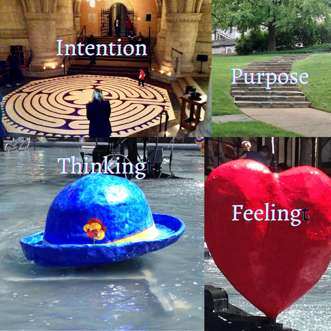 thinking feeling mood balance with intention and purpose.