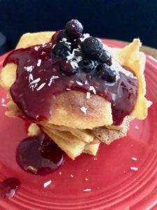 blueberry dutch baby pancakes.