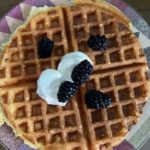 easy waffles with healthier ingredients in minutes.