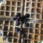 blueberry oat waffle.