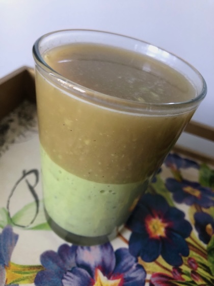 avocado smoothie with a coffee twist