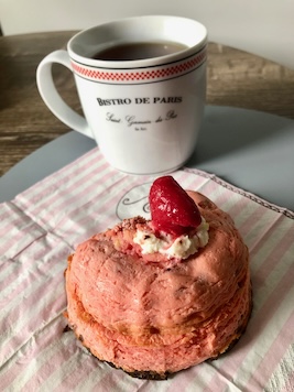 Guava dessert and cup of coffee to enjoy moments and prevent burnout.