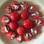 stuffed cherry tomatoes cottage cheese asparagus