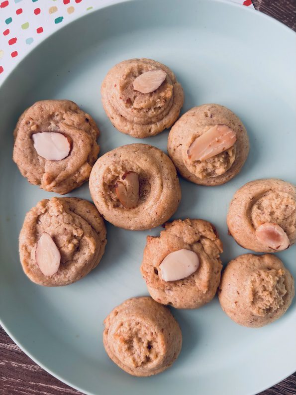 Almond cookie plate.