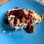 easy blueberry scone with buckwheat flour.