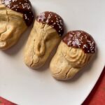 cardamom cookie trio on a plate.