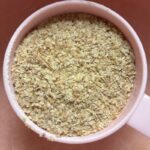 buttermilk biscuit dough with wheat germ.