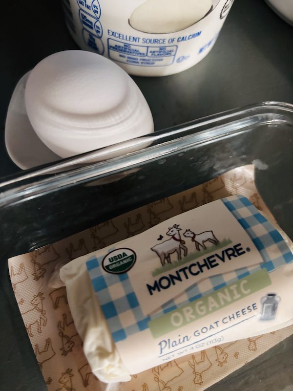 goat cheese with organic Montchevre.