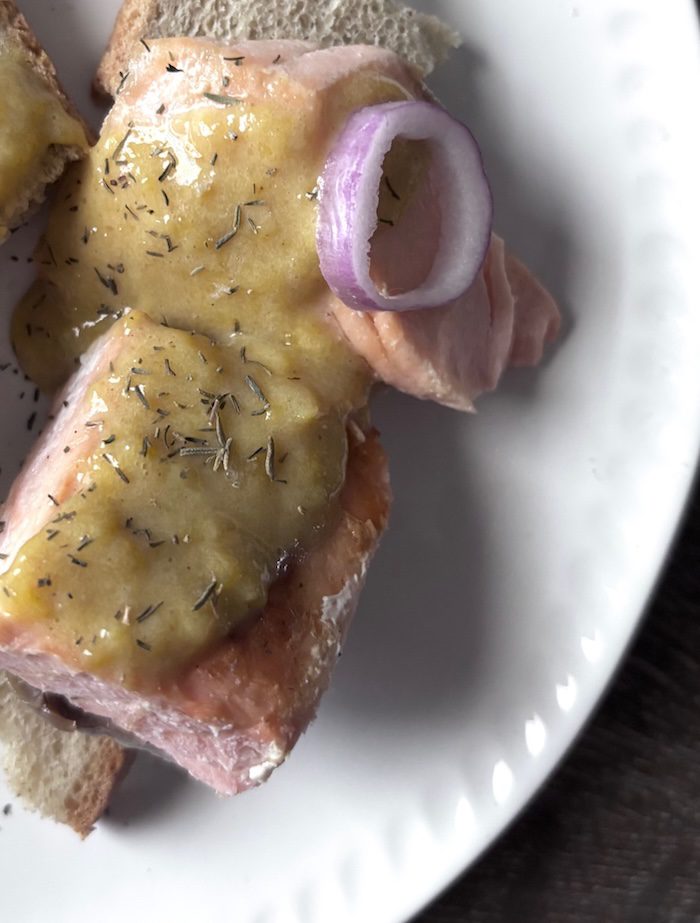 mayonnaise as a homemade sauce with a little water add.