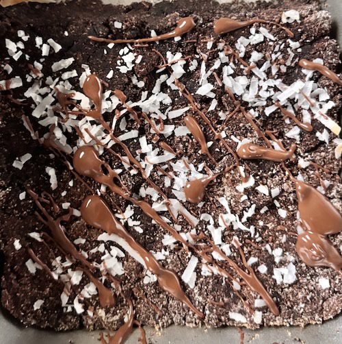 Coconut flour brownie.