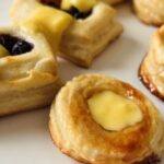 rough puff pastry bite layers.