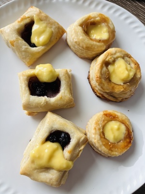 easy rough puff pastry bite plate.