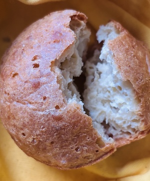 popover baked from a muffin tin with a soft interior.